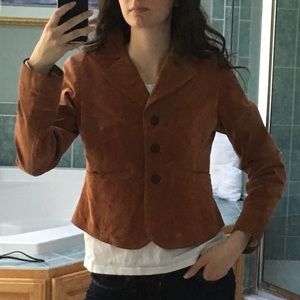 Wilson’s Leather Suede Burnt Orange Jacket